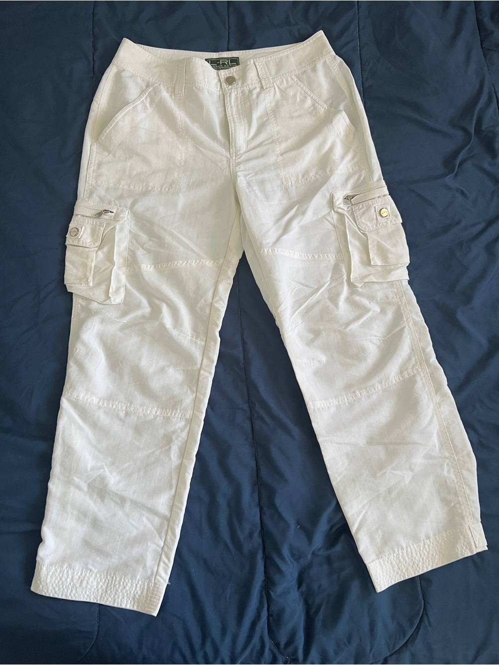 White Cargo Pants for Women